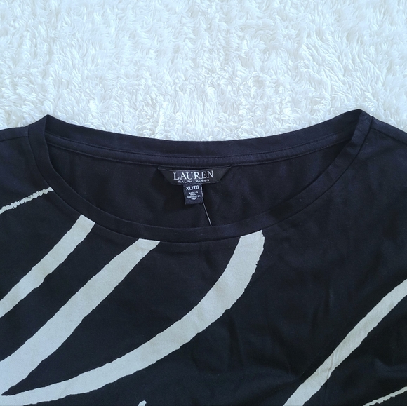 LAUREN Ralph Lauren "RLL" Logo Script✒️ Top - NWT - Picture 3 of 11